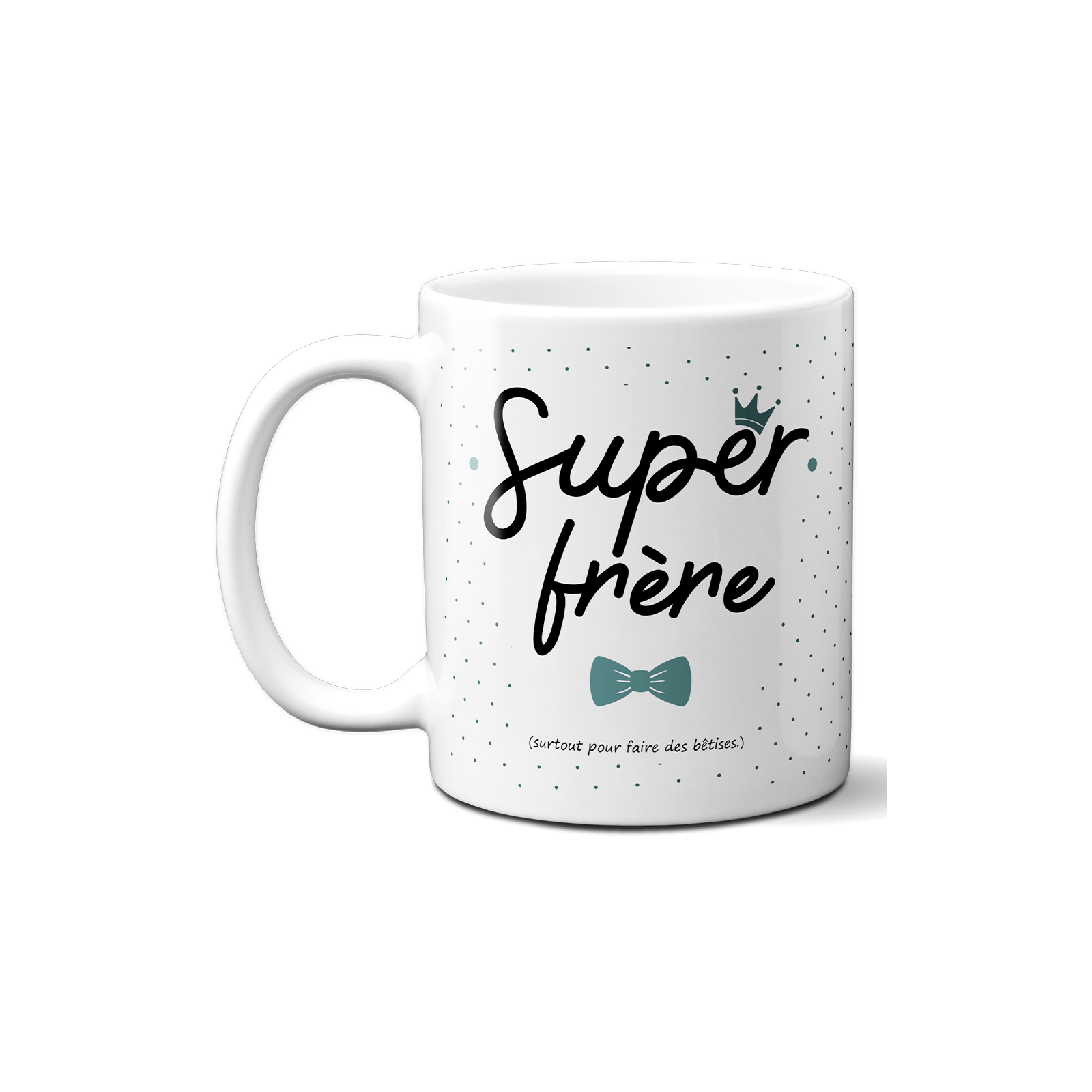 Mug Super Frère - Tasse cadeau Anniversaire ou Noël - 33 cL, Céramique - Imprimé en France