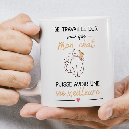 Mug Certifié Meilleur Beau Papa - Cadeau Anniversaire ou Noël pour super beau père - Imprimé en France