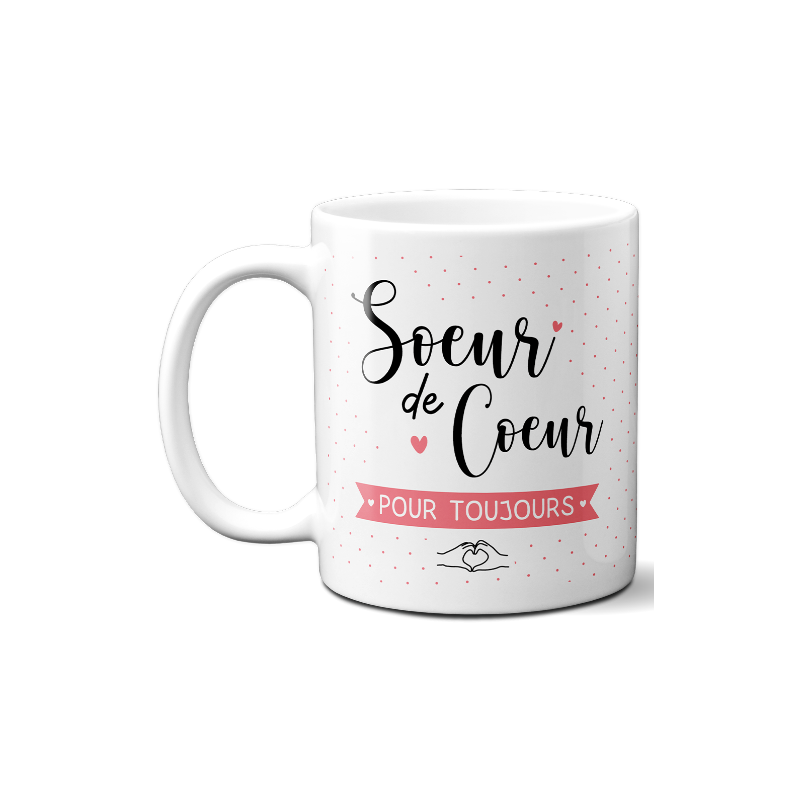 Mug en céramique blanc personnalisé avec Texte et Photo · Cadeau pratique pour amateur de café