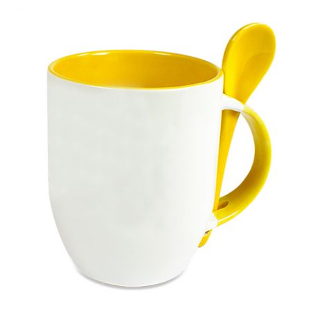 mug cuillère jaune