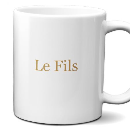 Mug pack for the whole family - Set of 2 to 5 customizable family cups - Ceramic, 33 cL - Personalized in France