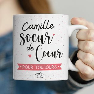 Mug Sœur de Cœur Personnalisable