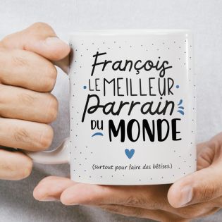 Mug Meilleur Parrain du Monde personnalisable