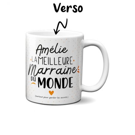 Mug Meilleure Marraine du Monde Personnalisable 