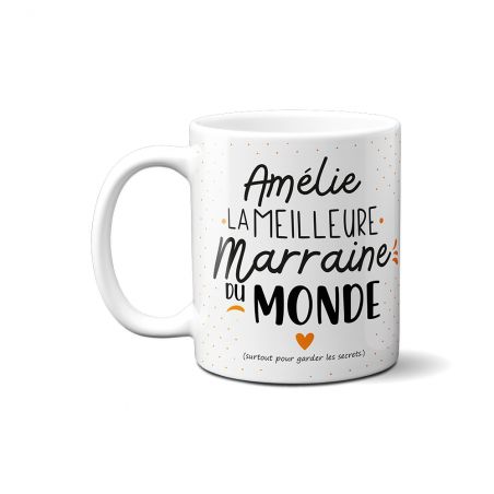 Mug Meilleure Marraine du Monde Personnalisable 