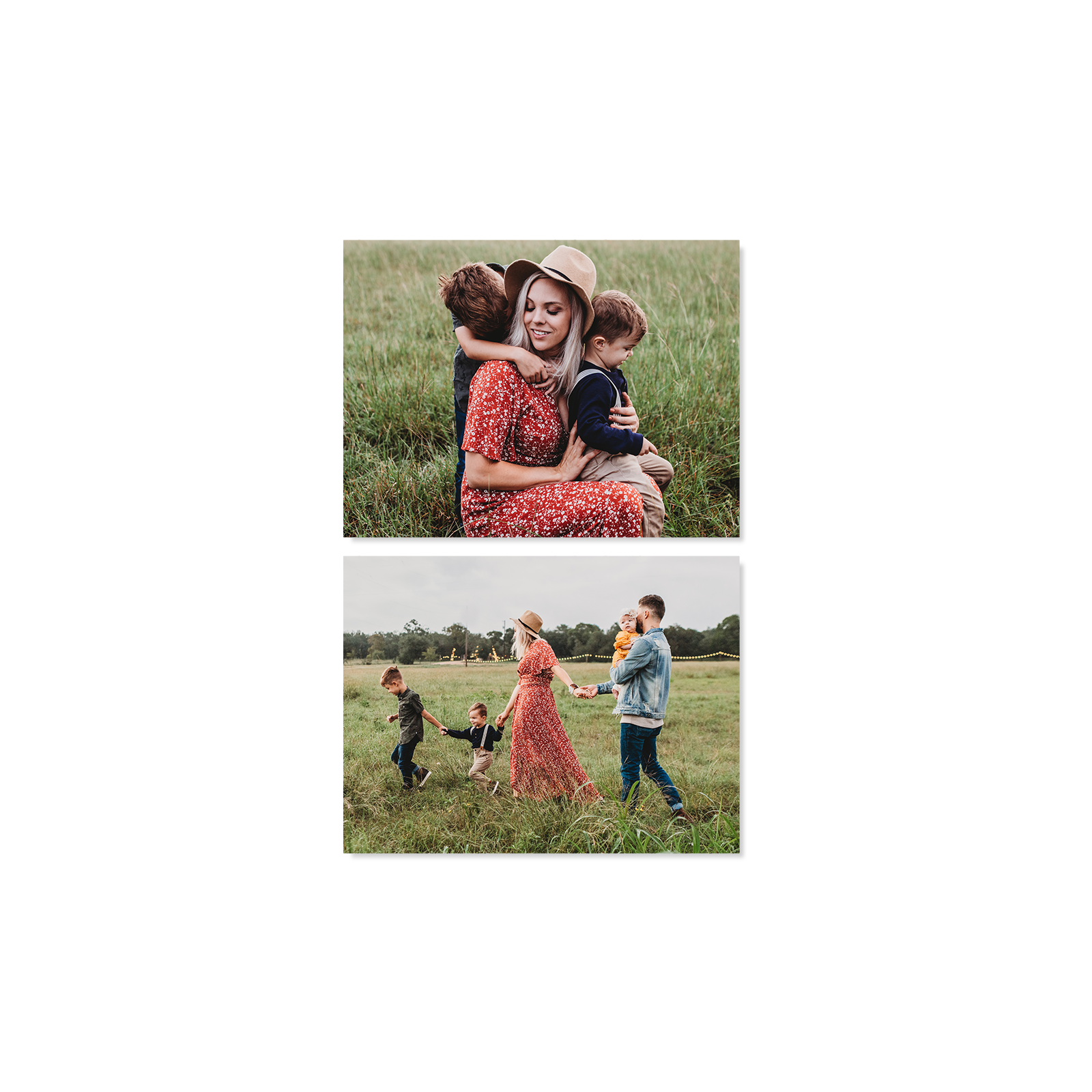 Pack of 2 Personalized Photo and Text Aluminum Signs (15 x 20 cm, 2 mm thick)