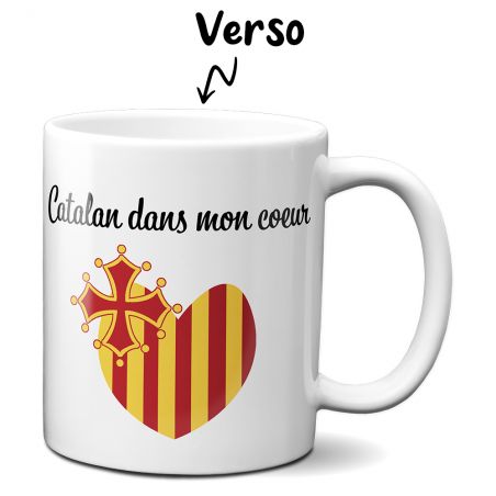 Mug en céramique blanc personnalisé avec Texte | Languedoc Roussillon - Occitanie