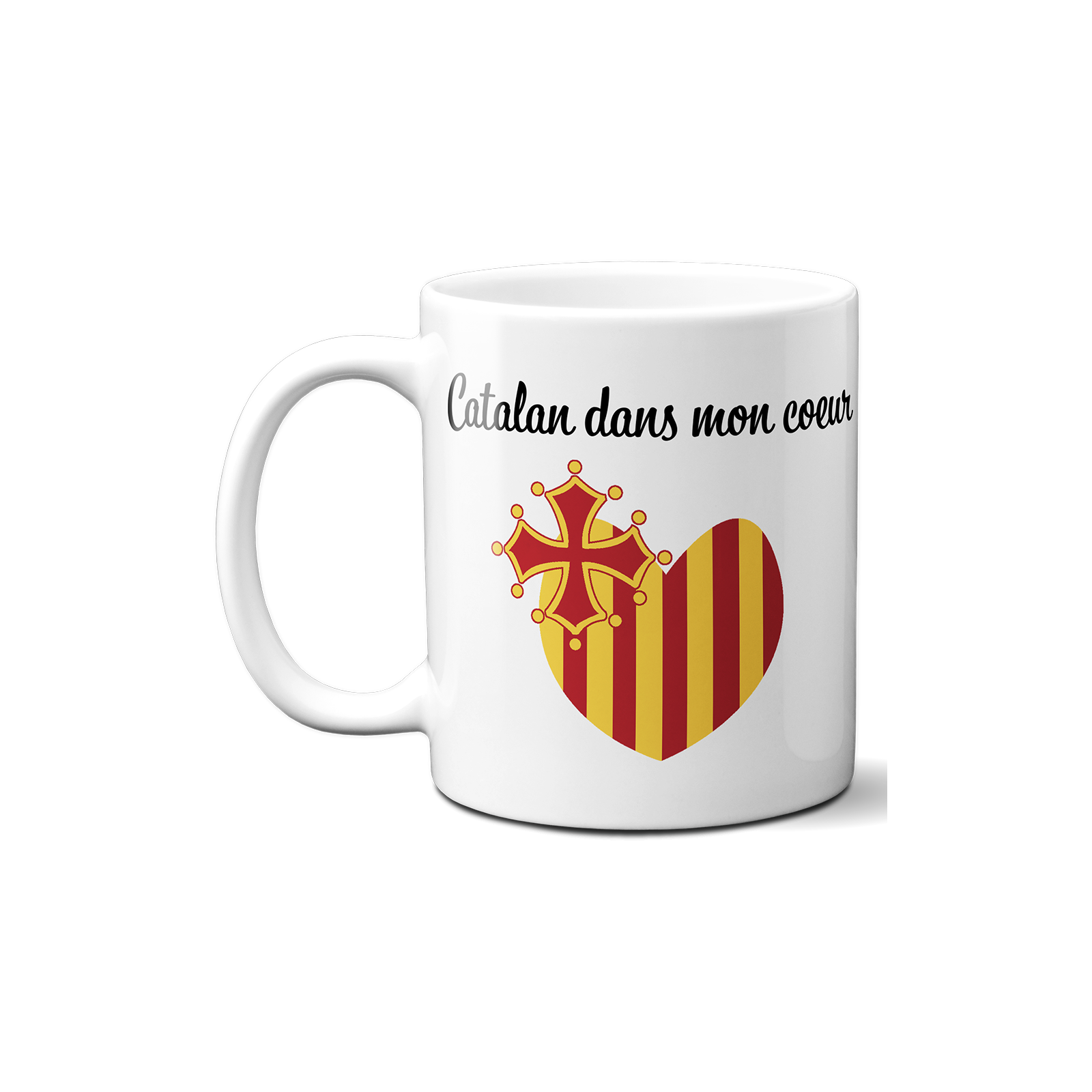 Mug en céramique blanc personnalisé avec Texte | Languedoc Roussillon - Occitanie