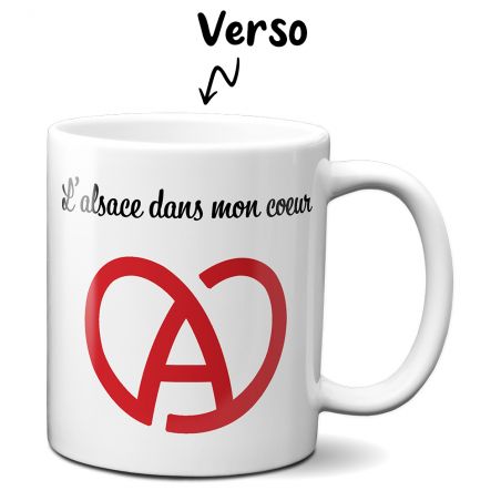 Mug en céramique blanc personnalisé avec Texte et Photo · Cadeau pratique pour amateur de café