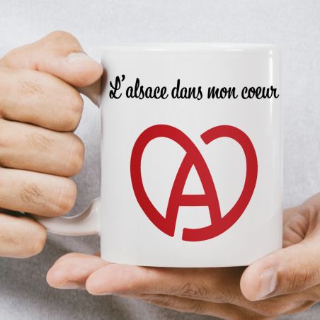 Mug en céramique blanc personnalisé avec Texte et Photo · Cadeau pratique pour amateur de café