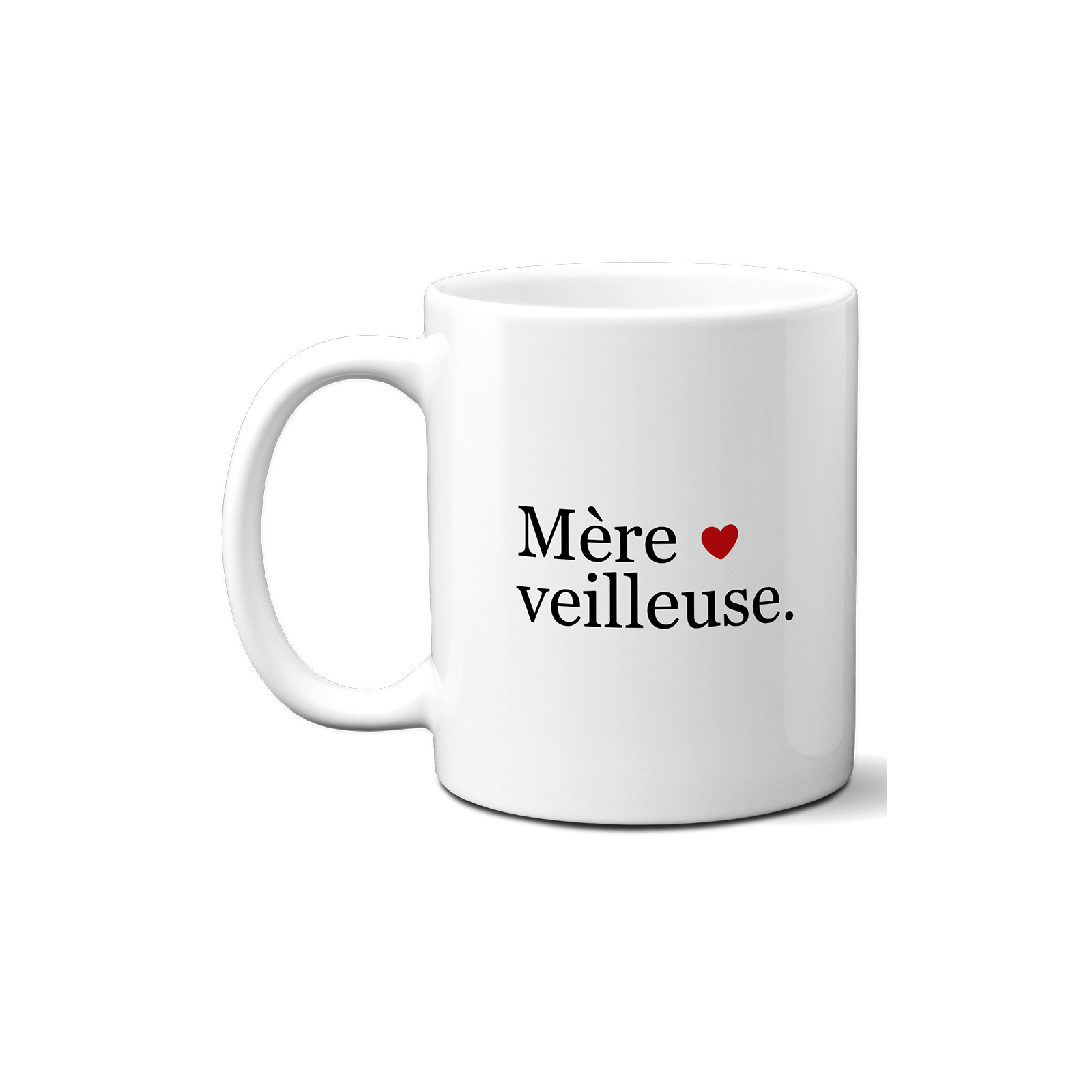 Tasse à café Mère-Veilleuse - Tasse jeu de mots humoristique pour fête des mères - Idée cadeau super maman fêtes de fin d'année 