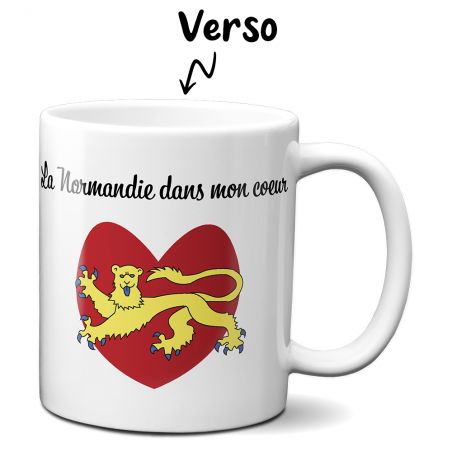 Mug en céramique blanc personnalisé avec Texte | Provençal de cœur