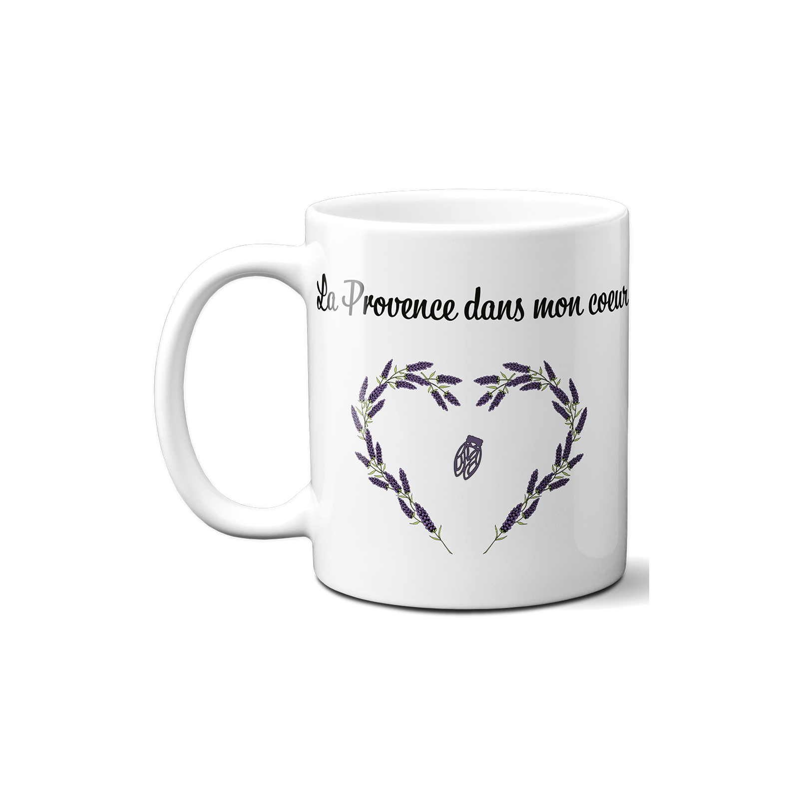 Mug en céramique blanc personnalisé avec Texte| Normandie