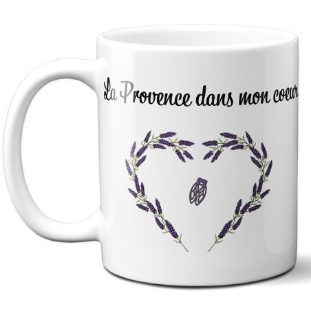 Mug en céramique blanc personnalisé avec Texte| Normandie