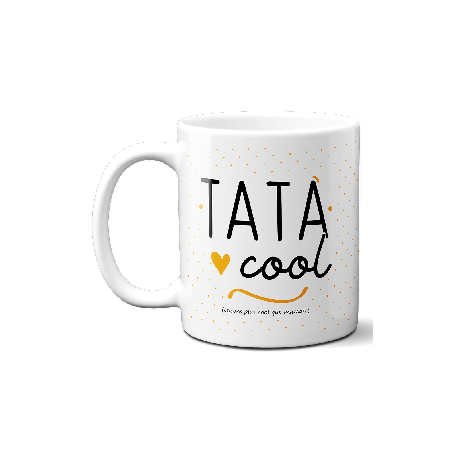 Mug pour Tata Cool - Cadeau pour Tatie - Tasse cadeau Anniversaire ou Noël - 33 cL, Céramique - Imprimé en France