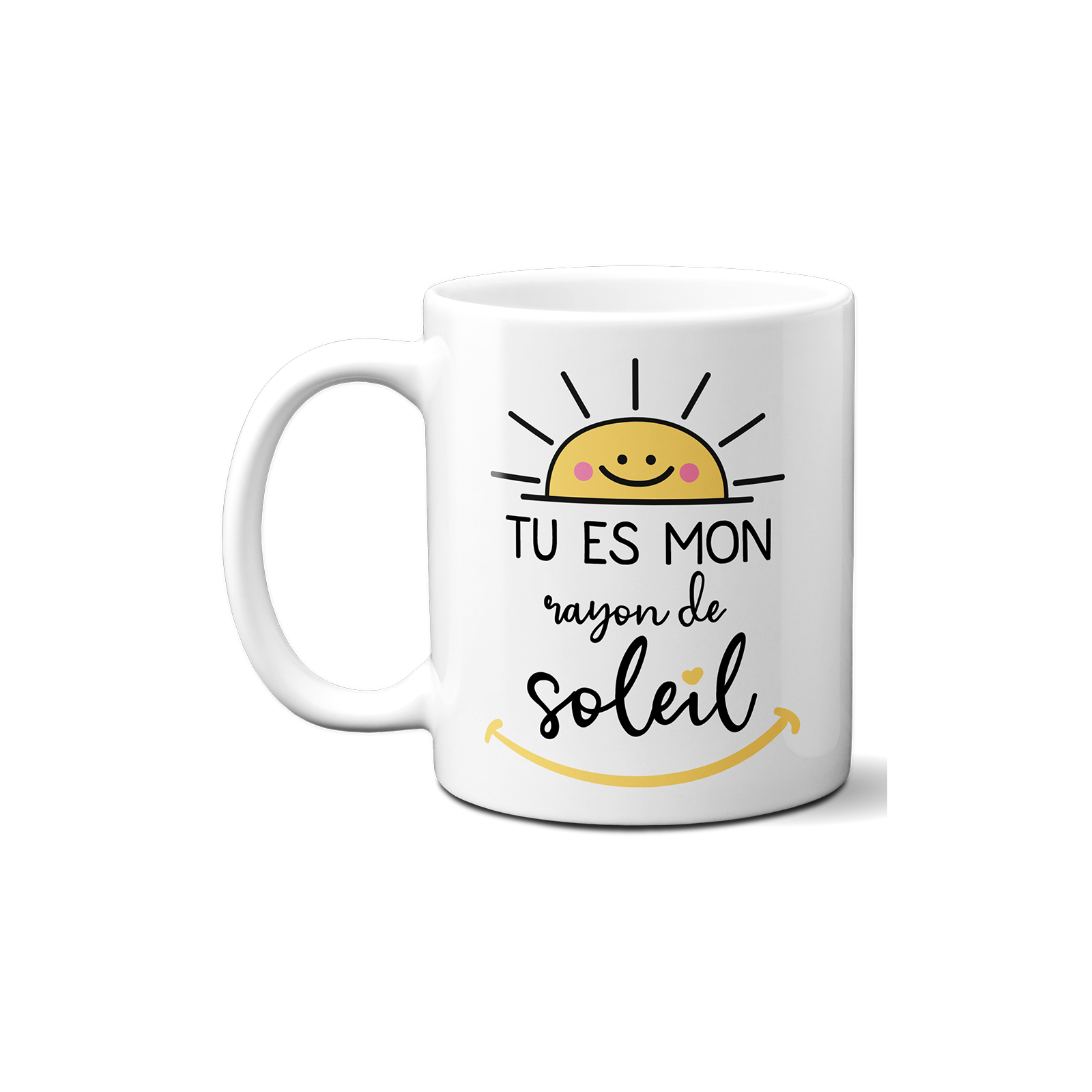 Mug en céramique Tu es mon rayon de Soleil - Cadeau pratique pour son / sa chéri(e) pour Saint-Valentin, Anniversaire ou Noël