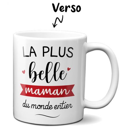 Tasse en céramique La plus Belle Maman - Cadeau Fête des Mères ou Anniversaire Maman - Tasse cadeau Noël originale 