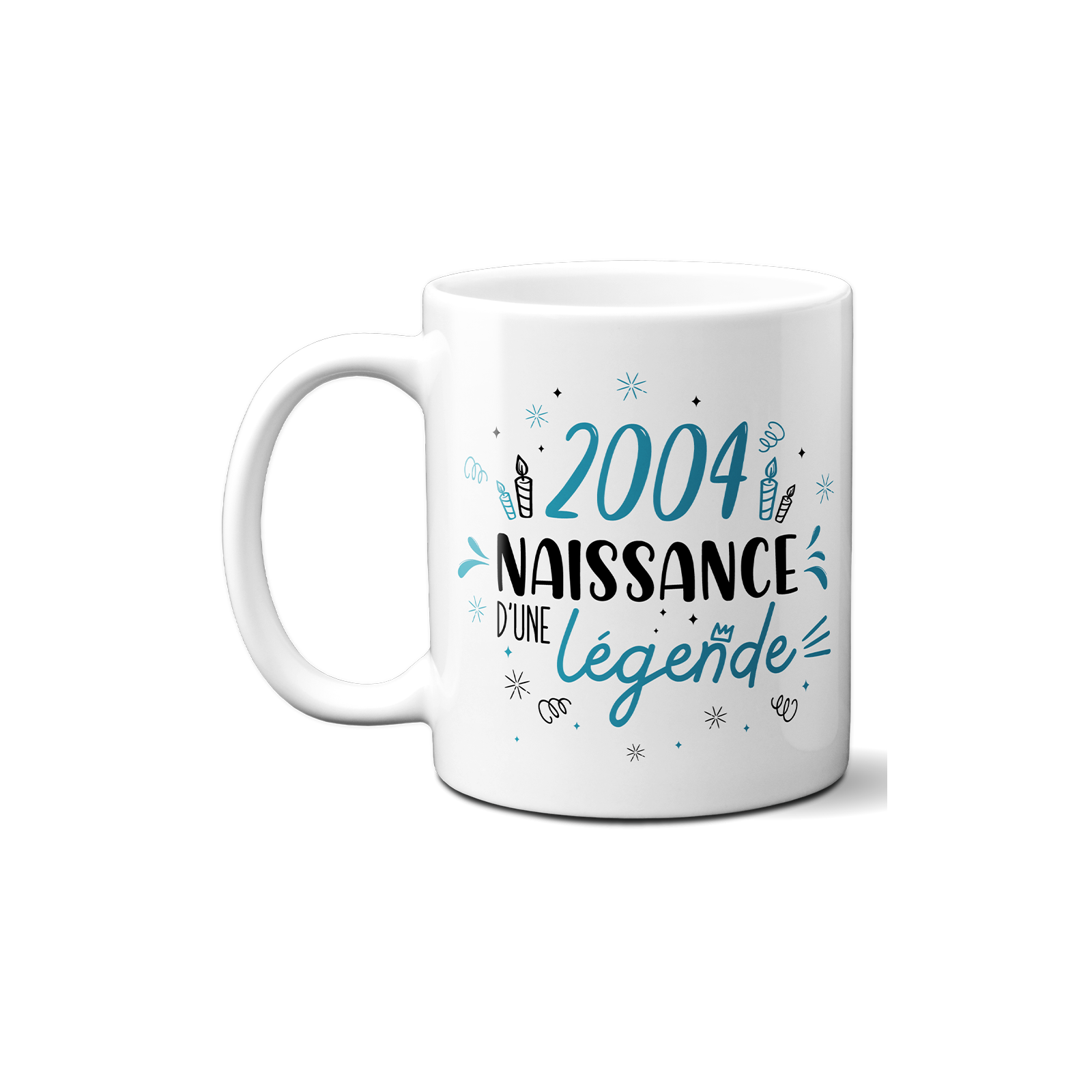 Mug anniversaire 2004 - Naissance d'une légende - 33 cl, céramique - Imprimé en France