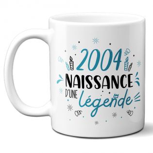 Mug anniversaire 2004 - Naissance d'une légende - 33 cl, céramique - Imprimé en France