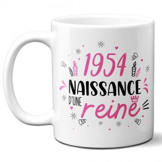 Mug anniversaire 1954 - Naissance d'une légende - 33 cl, céramique - Imprimé en France