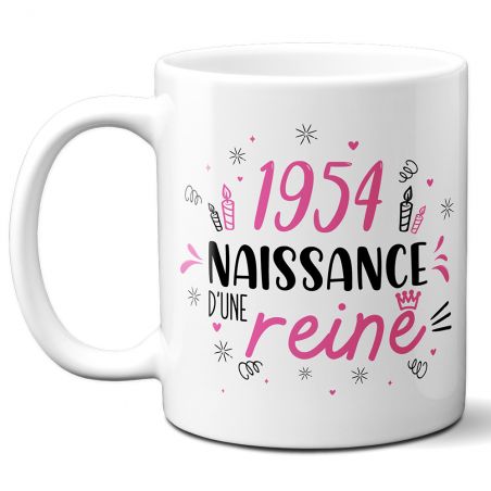 Mug anniversaire 1954 - Naissance d'une légende - 33 cl, céramique - Imprimé en France