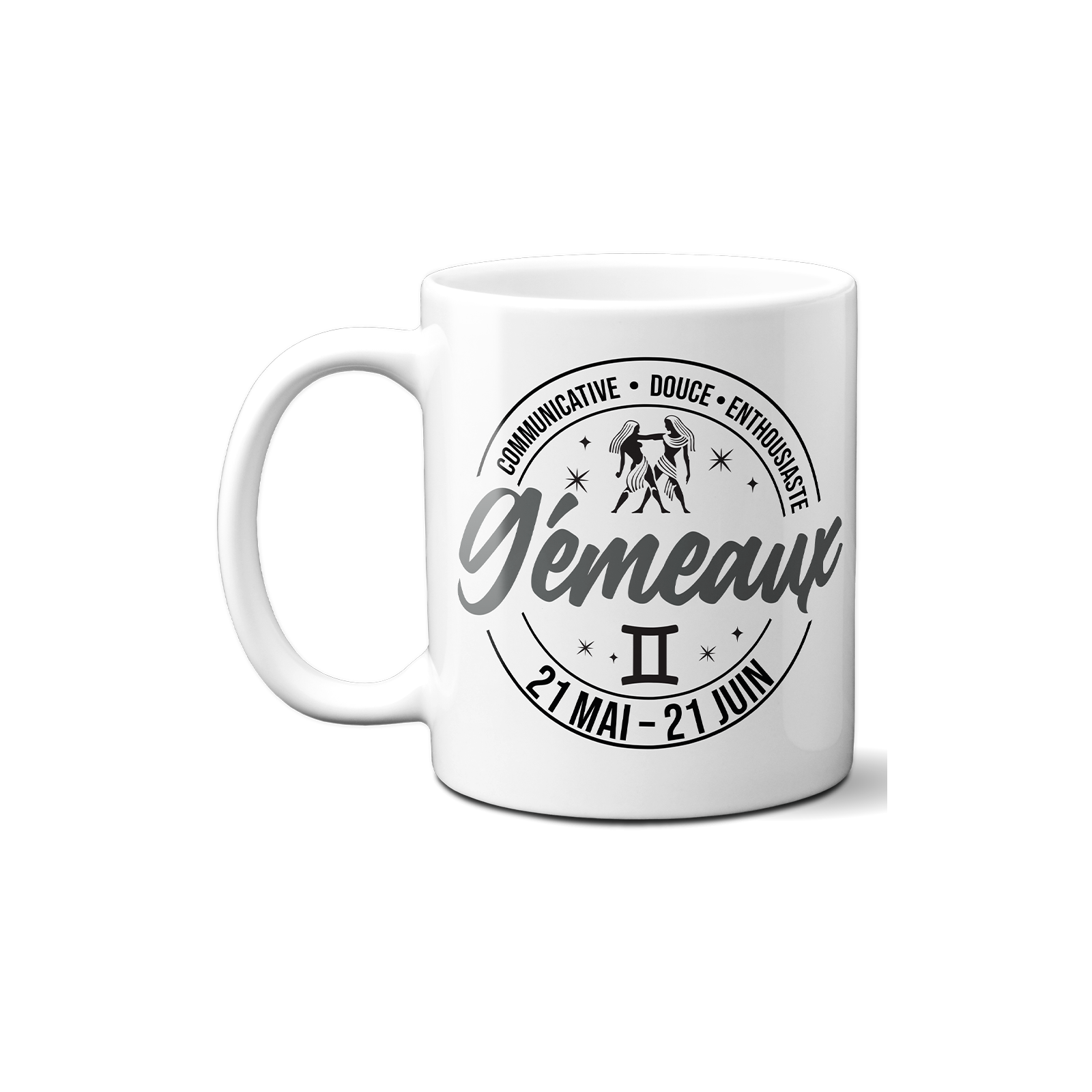 Mug signe astrologique Gémeaux - 33 cl, céramique - Imprimé en France