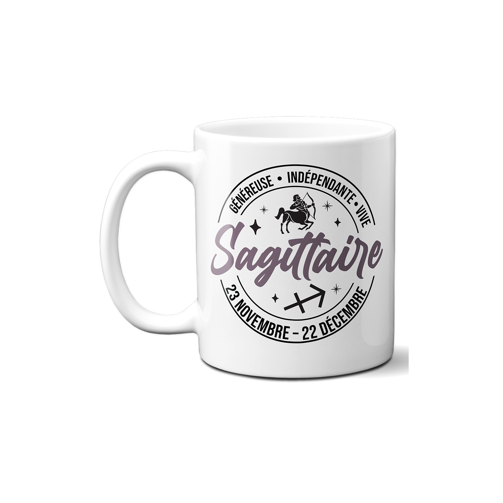 Mug signe astrologique Sagittaire - 33 cl, céramique - Imprimé en France