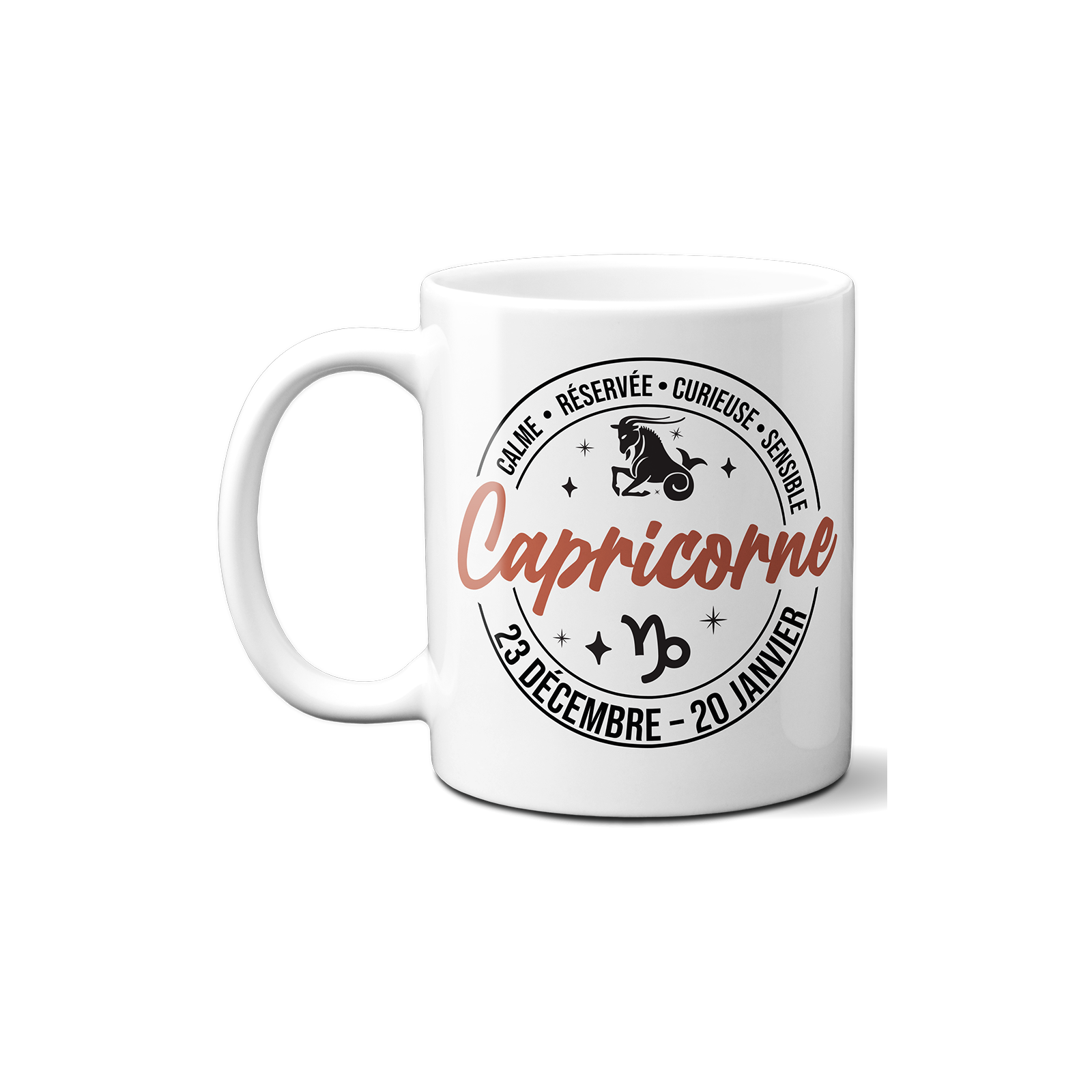 Mug signe astrologique Capricorne - 33 cl, céramique - Imprimé en France