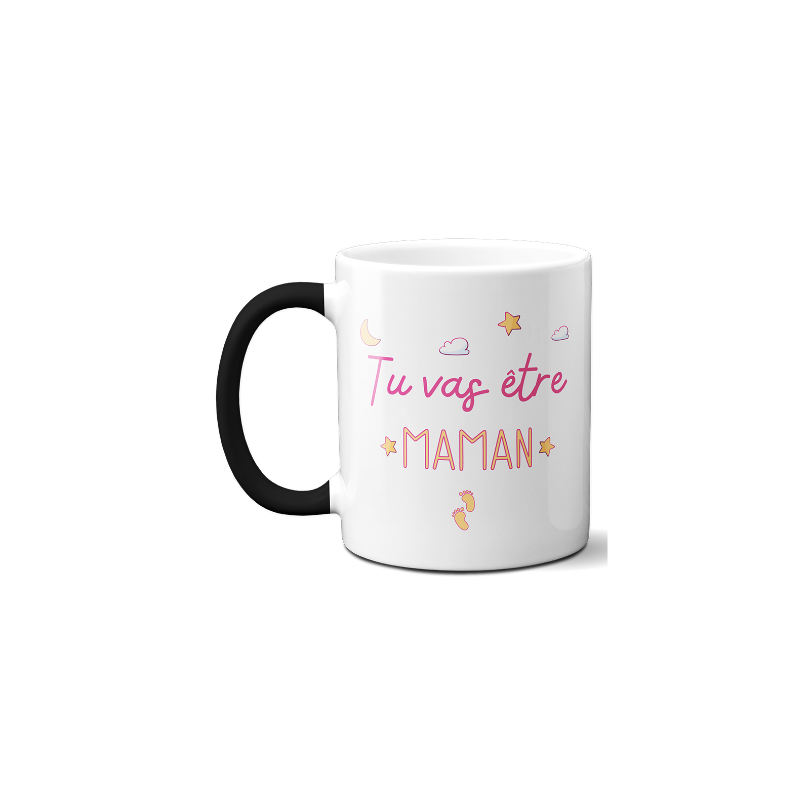 Mug Magique "tu vas être maman" - 33 cl, céramique - Imprimé en France