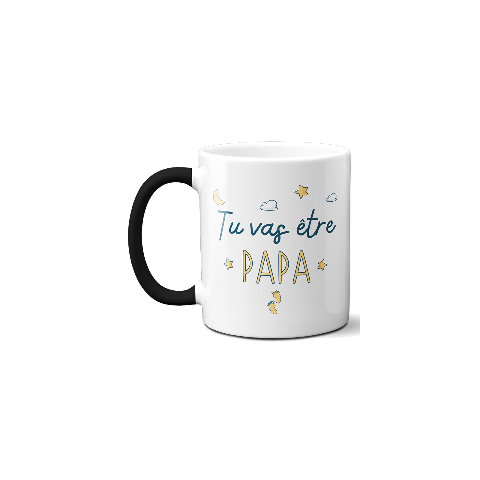 Mug Magique "tu vas être papa" - 33 cl, céramique - Imprimé en France