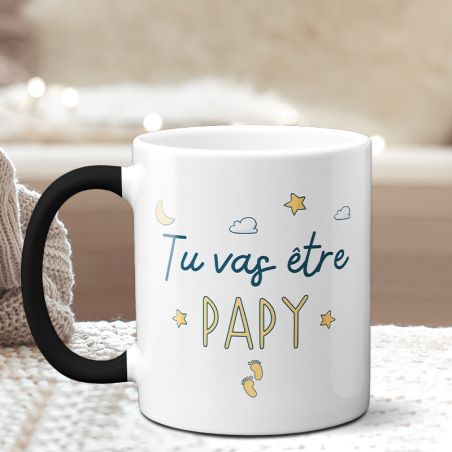 Mug Magique "tu vas être papy" - 33 cl, céramique - Imprimé en France