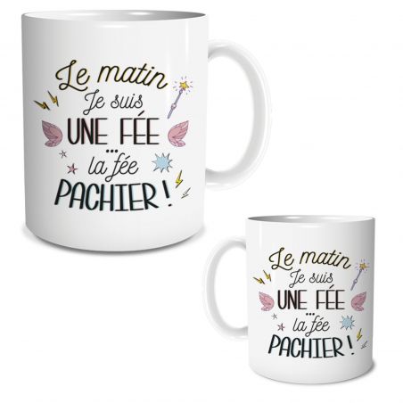 Mug humour Bonne humeur du matin - Ta gueule - Idée cadeau rigolo pour anniversaire - Tasse couple originale Noël 