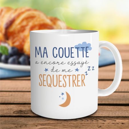 Mug humour Bonne humeur du matin - Ta gueule - Idée cadeau rigolo pour anniversaire - Tasse couple originale Noël 