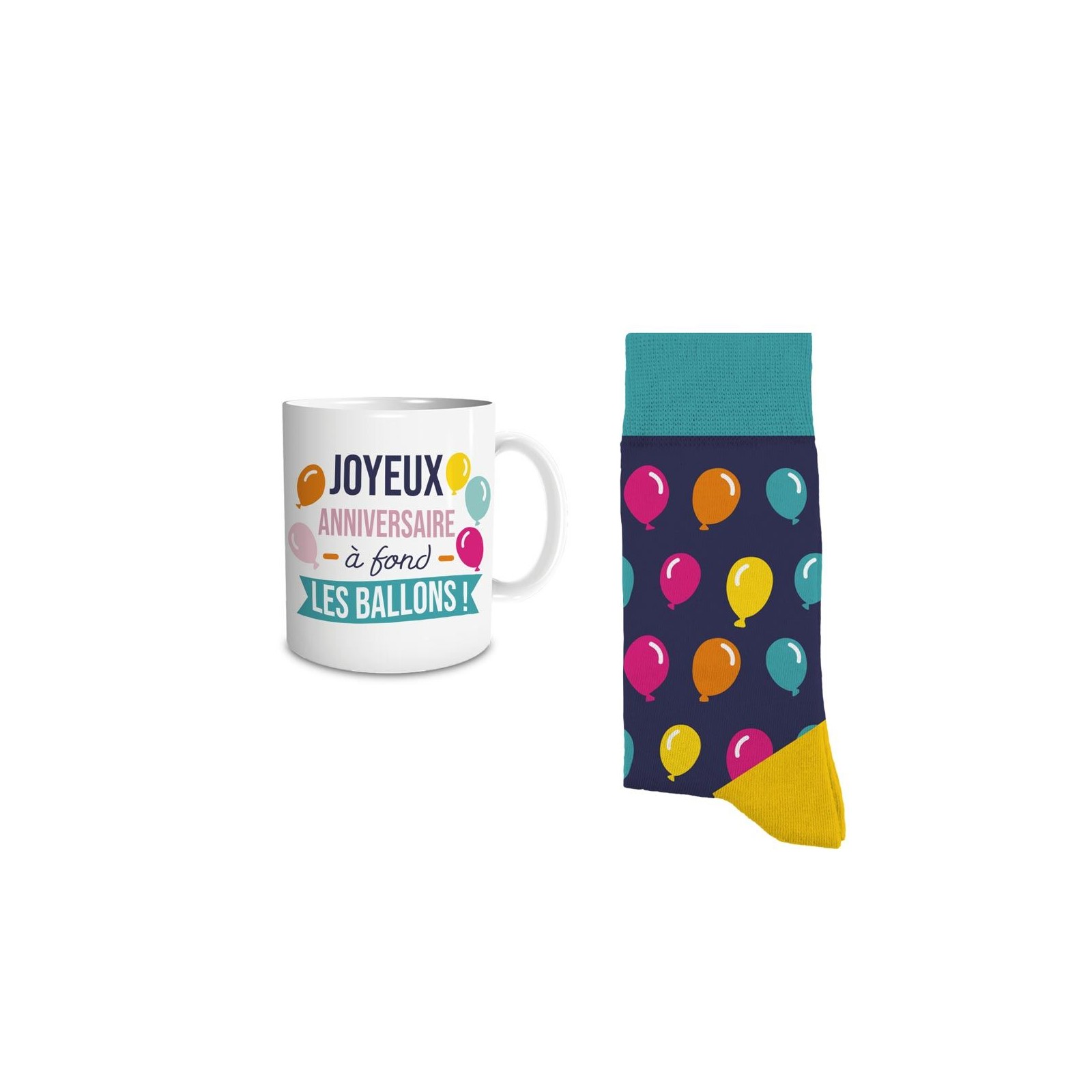 Coffret Mug Chaussettes Anniversaire Homme