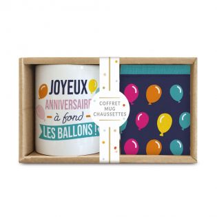 Coffret Mug Chaussettes Anniversaire Homme