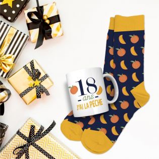 Coffret Mug Chaussettes Anniversaire Homme