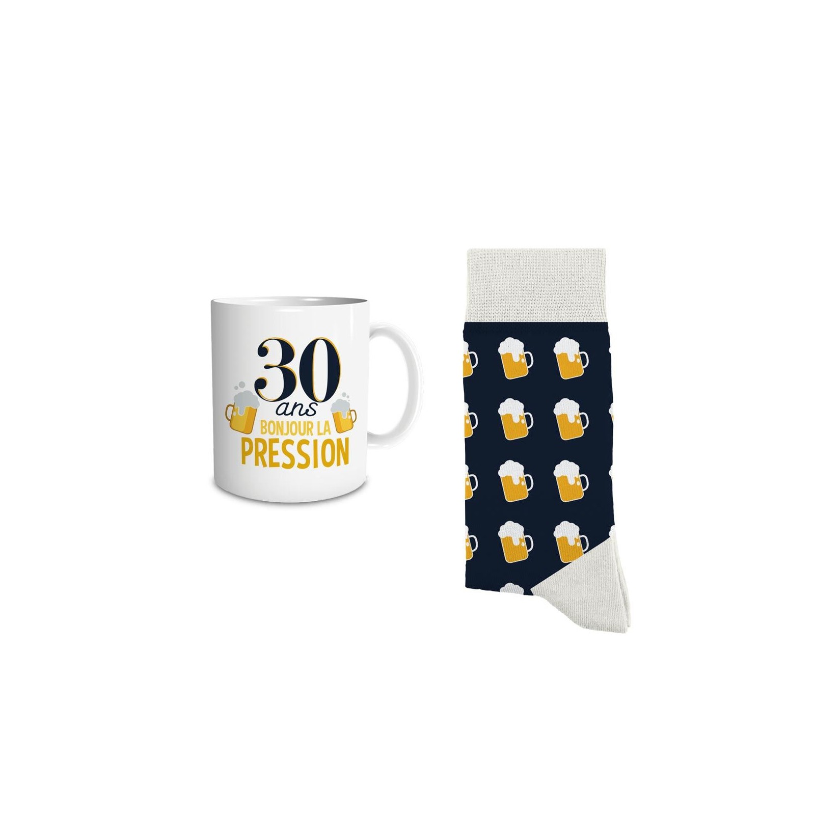 Coffret Mug Chaussettes Anniversaire 30 ans Homme