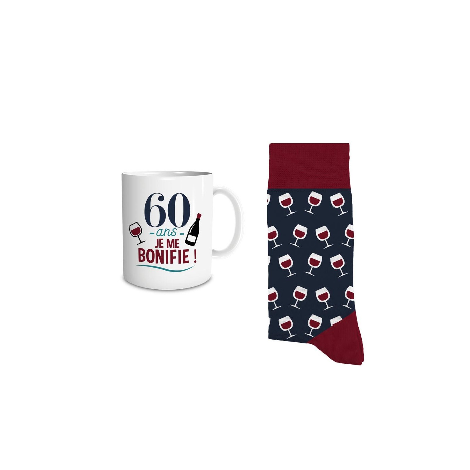 Coffret Mug Chaussettes Anniversaire 60 ans Homme