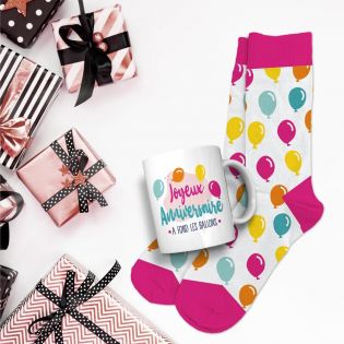 Coffret Mug Chaussettes Anniversaire Homme