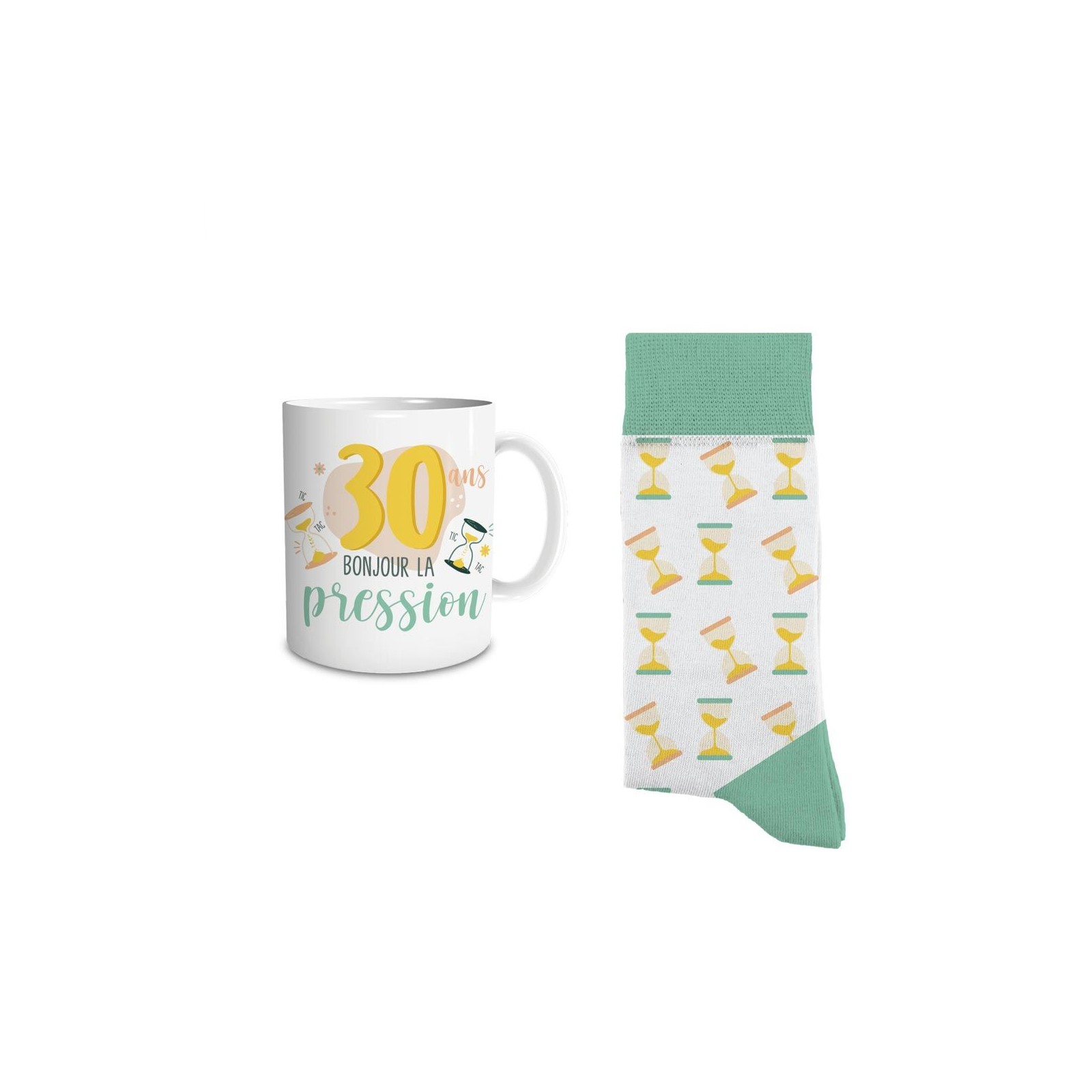 Coffret Mug Chaussettes Anniversaire 30 ans Femme