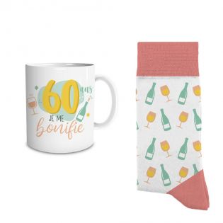 Coffret Mug Chaussettes Anniversaire 60 ans Femme