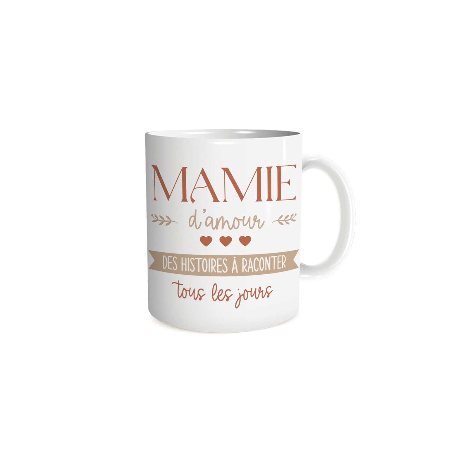 Mug en céramique Mamie d'amour, 33 cl