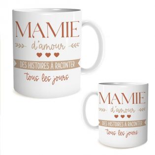 Mug en céramique Mamie d'amour, 33 cl