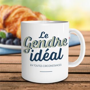 Mug humour Bonne humeur du matin - Ta gueule - Idée cadeau rigolo pour anniversaire - Tasse couple originale Noël 