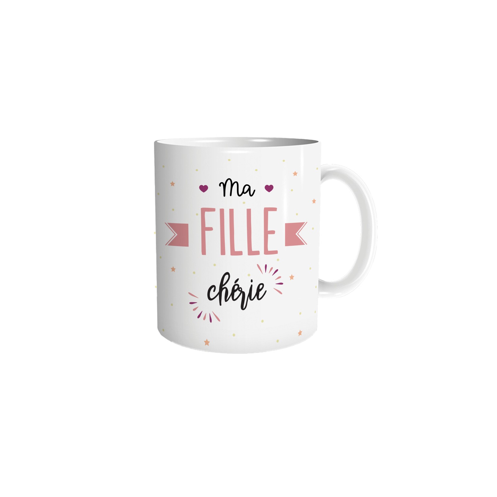 Mug en céramique Ma fille chérie, 33 cl