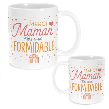 Mug humour Bonne humeur du matin - Ta gueule - Idée cadeau rigolo pour anniversaire - Tasse couple originale Noël 