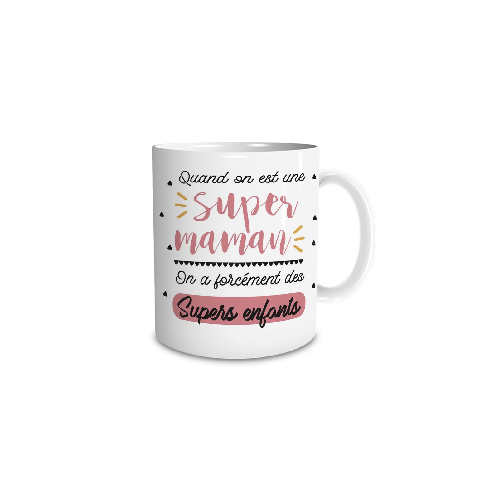 Mug en céramique Super Maman, 33 cl