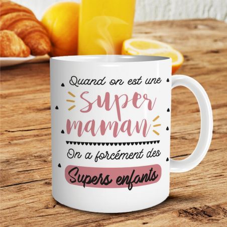 Mug humour Bonne humeur du matin - Ta gueule - Idée cadeau rigolo pour anniversaire - Tasse couple originale Noël 