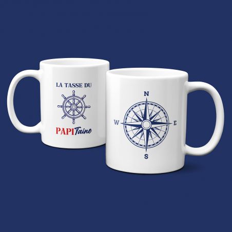 Mug en céramique Papitaine 2 face - Céramique, 33 cl