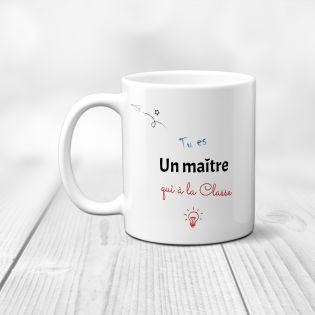 Mug en céramique Merci Maître - Céramique, 33 cl